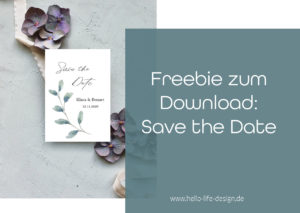 Read more about the article Freebie: Save the Date Karte